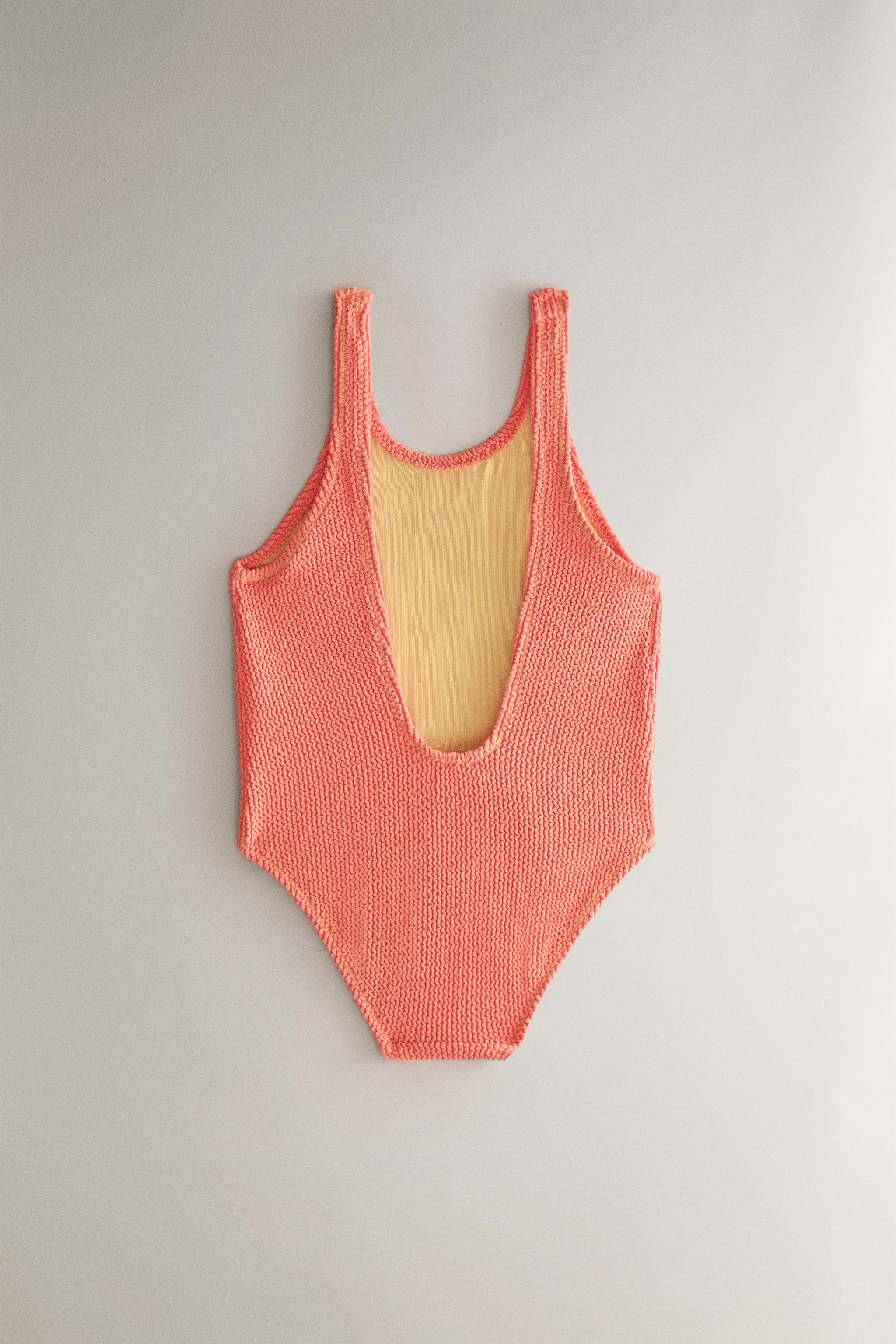 KIDS' TEXTURED BEACH SWIMSUIT